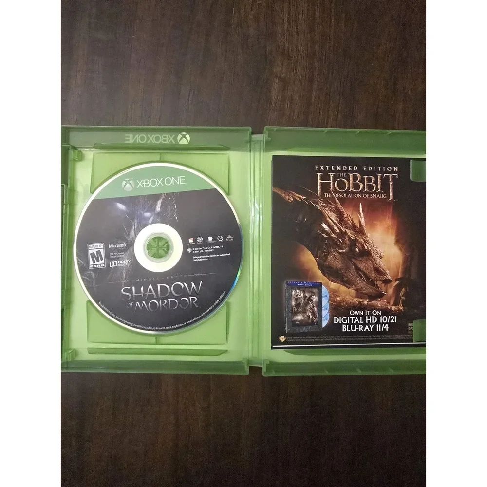 Middle Earth Shadow of Mordor Xbox One video‎ game Rated M 17+, Tested, Works